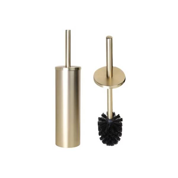 Toilet Brush With Holder Gold Brushed